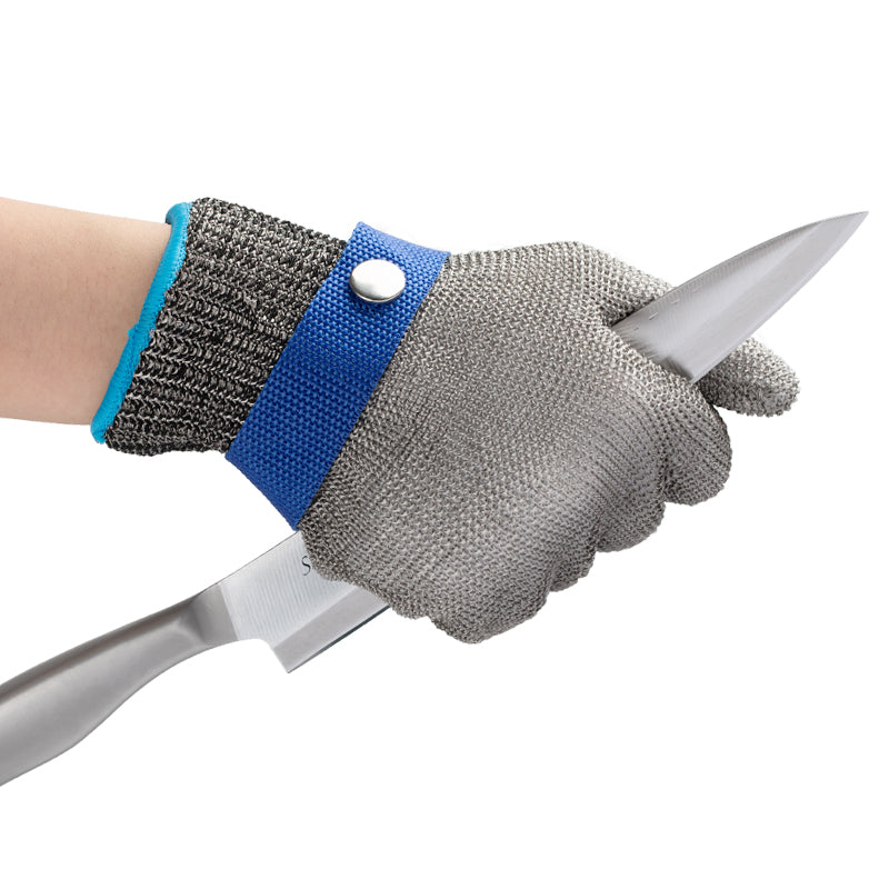 Cut-Resistant Stainless Steel Wire Metal Mesh Work Gloves