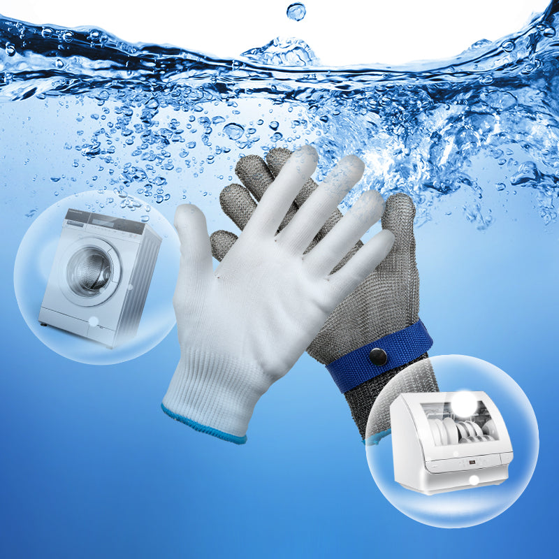 Cut-Resistant Stainless Steel Wire Metal Mesh Work Gloves