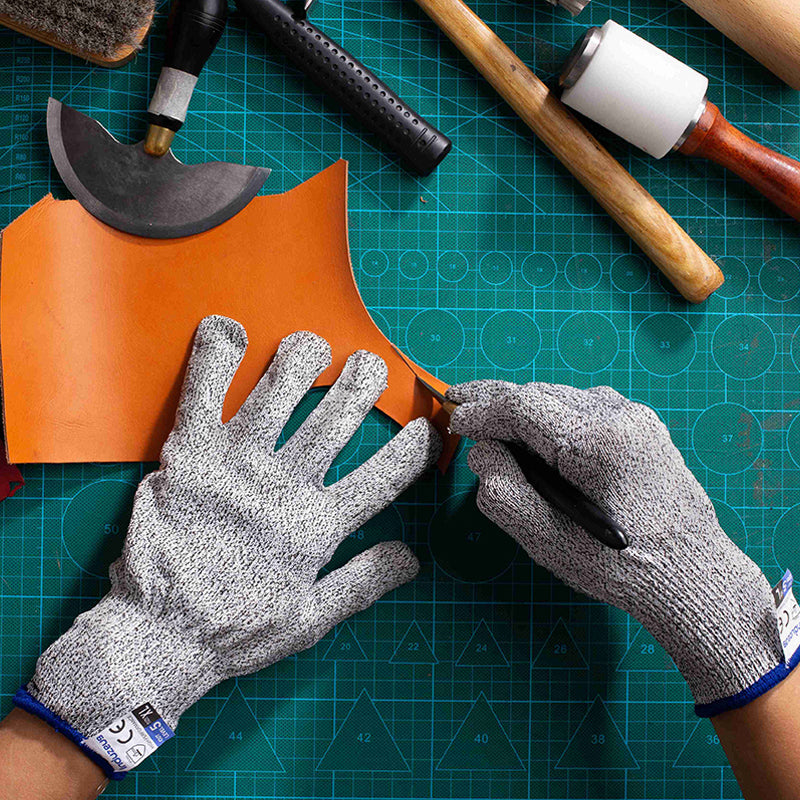 Cut-Resistant Gloves with Non-Slip Silicone Dots